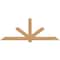 Ekena Millwork Kennewick Timber Gable Bracket, Western Red Cedar, 96"W x 36"H x 1 1/2"D x 5 1/2"F, 9/12 Pitch GBW096X36X0206KEN00SWR - alternate 1